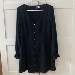 H&M button down pearl dress, size Medium